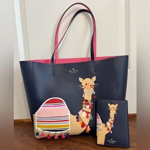 Kate Spade Camel purse and passport case